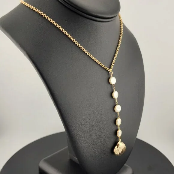 Gold Filled Shell Necklace – 18K Brazilian Gold | Brand New with Tags - Picture 4 of 6